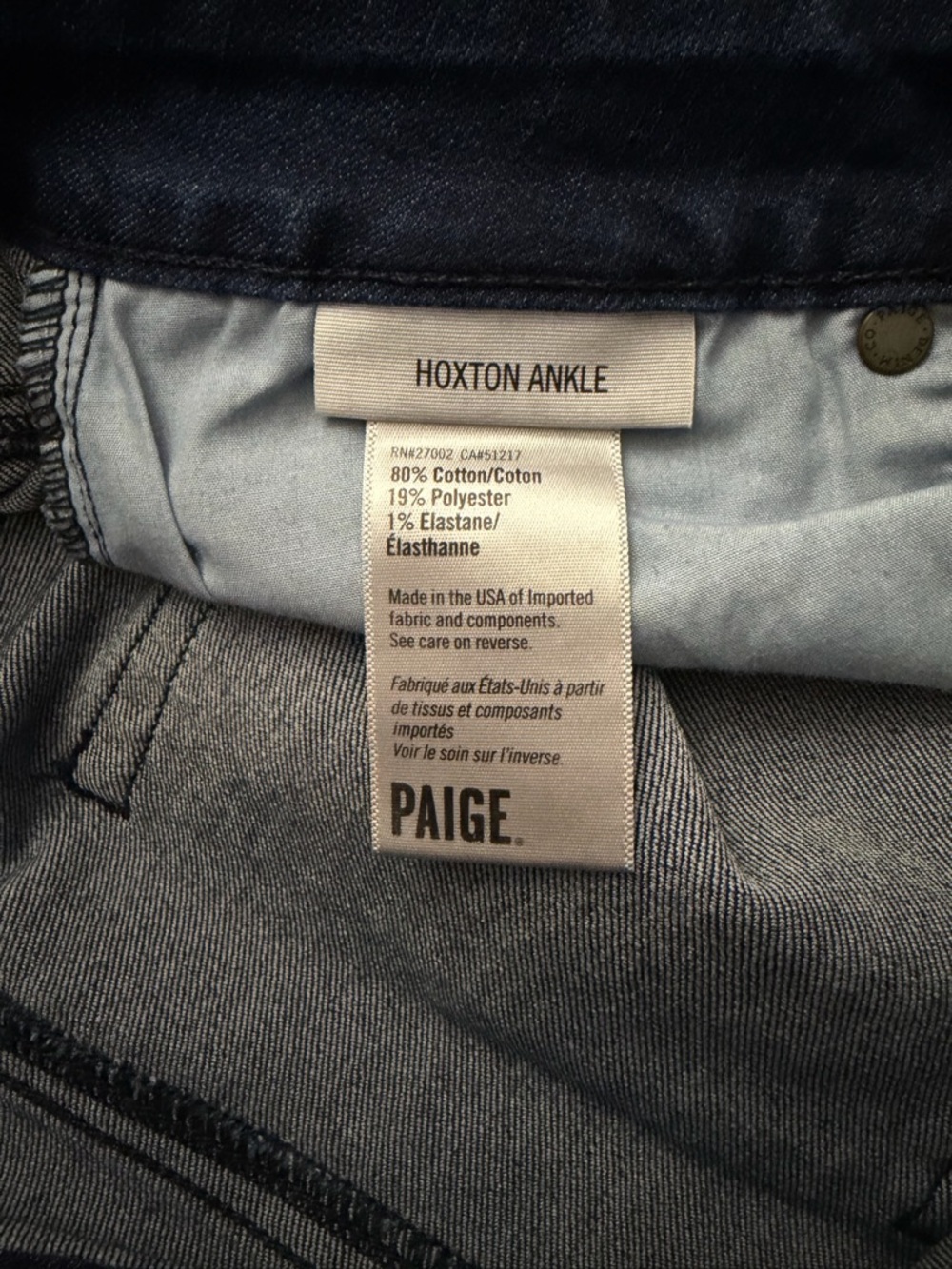 PAIGE Hoxton Ankle dark wash denim jeans Size 30 - Picture 9 of 11